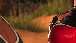 Dominos Beach 7 Zoe's Handjob, Slurp & Titjob Cum on Face