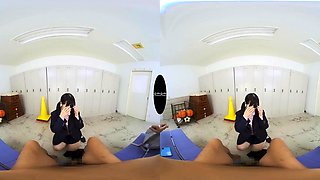 Charming asian temptress arousing VR video