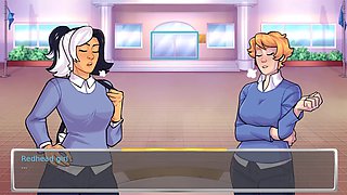 Lingerie-clad hentai anime fun at the academy