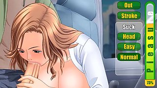 Anime meet and fuck game features a first date lovemaking scene with big boobs and a sexy mommy