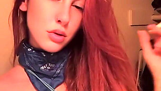 Artemisia Love Smoking a Cigarette Wearing a Sexy Bikini