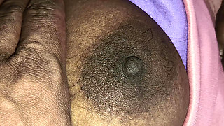 Blacky wife big boobs and pussy roughing