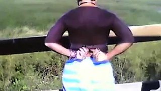Office Worker Blows Her Boss Outdoors