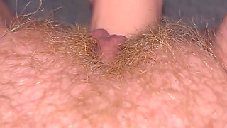 POV:pretty Hairy Red Pussy Getting Fucked by Sex Machine