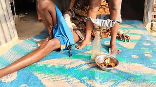 Desi Bhabhi Drunk Sex With Neighbor - Big Tits Indian Aunty Anal & Handjob