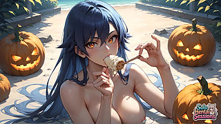 Pumpkin Glow & Blue Hair Solo Mug Seduction