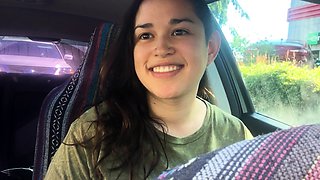 Busty amateur teen outdoor hardcore action with cum