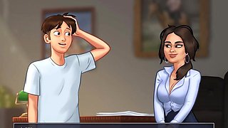 Summertime Saga V02016 Part 331/332 Sexy Russian Chick Bent on a Desk by Misskitty2k