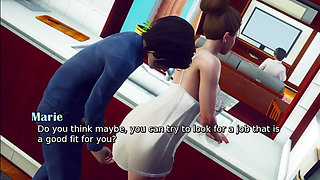 Samael and Marie Sx in Marie House Front of Her Husband Best Friends First Time Sex - Uncensored Hentai