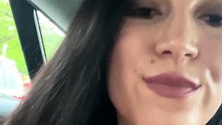 Blonde cumshot amateur MILF POV jerking in the kitchen