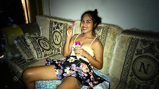 Blowing bubbles with my horny Thai wife