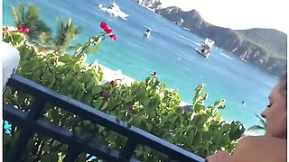 Fucking On The Balcony In Mexico Looking Over The Beach (full Video)