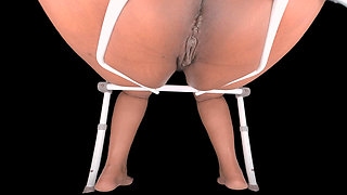 Hot Ebony "p" Vol. 9 - 'milfenpissen' - Ebony MILF Chase Toilet POV