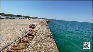 I Was Very Horny On Vacation... We Had Sex On The Pier Right Next To The Beach
