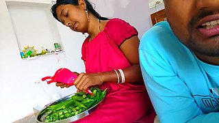 Permi Pooja Hot Indian Bhabhi First Time Homemade Sex in Kitchen with Big Natural Tits