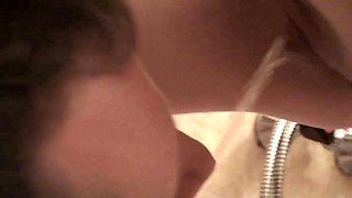 Pissing and spitting on him in the bathroom