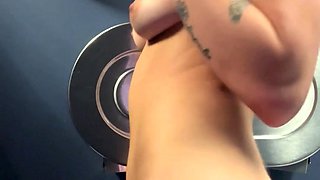 Public Bathroom FingerFuck Slut