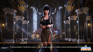 Stepsisters in Sin Gameplay Part 19 - Helga Caught Fingering in Front of the Altar