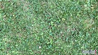 Amateur Dutch Teen Linda Lush Dogging Bukkake Gangbang with Big Tits Blowbang