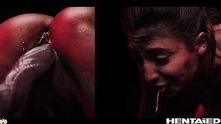 Talia Mint Cheerleader Monster Fuck 3D Hentai Anal Creampie All The Way Through