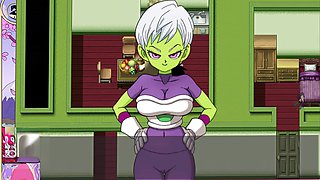 Dragon ball z sex, white hair, alien tits