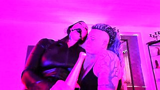 Danish Domina Dark dominates neighbor MILF with magic wand orgasm control BDSM femdom