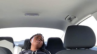 CAR CUM BEFORE BESTIE COMES BACK