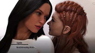 The Seven Realms -atlas Having Threesome Sex with Leyala and Tasha - Visual Novel with Animated Sex