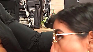 Big Boobed Secretary Makes a Mistake in the Office and Pays with Extra Work to Her Muscular Boss