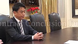 Ashley Lane Threesome of Contract Conclusion Fuck and Creampie 4K