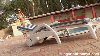 Carmen Gemini Sunbathing