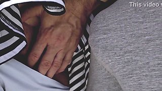 Crazy Stranger Glides his Rod Under Microskirt Inwards her Underpants and EJACULATES Stiff in a crowded bus