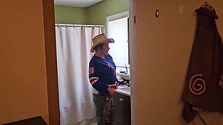 ONLY FAN leak Face Exposed Mistress Thursday Getting ready for the Game with her Big Tits bouncing