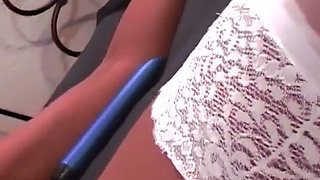Big Tit Ebony Babes Play with Dildo on Bed