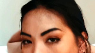 Hot Amateur Asian blowjob in my car