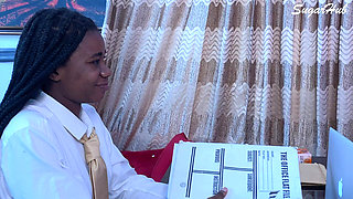 Fucking Her Dripping Hole in My Office