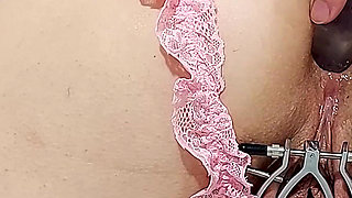 Alkanna's Pussy Is Punished Before She Is Double-penetrated - Real BDSM