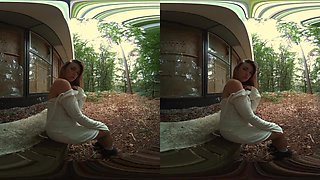 Raunchy chubby girl VR solo memorable porn video