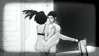 1940 style Burlesque sluts getting spanked and fucked hard