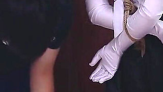 Whh02 - a Chinese Girl Wearing White Stockings and Blindfolded, Bound by Ropes Vibrates to Orgasm