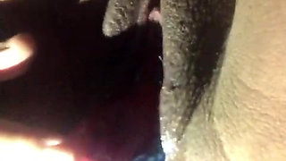 Jerking off with a dildo