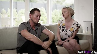 Couple having a steamy sex with the landlady