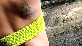 Caught Outdoors! Huge Amateur Compilation of This Hot Latina Petite Having Public Sex