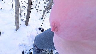 Complete Naked BDSM in Snow
