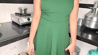 Sexy Komal caught listening to her girl's recordings before wild doggy style with step brother