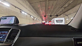 She Takes My Cock in Her Hand While We're Stuck in Traffic on the Highway