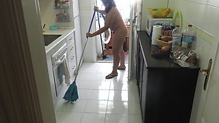 horny voyeur boy is watching his hairy egyptian stepmother