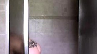 Big-Bottom MILF in the Shower