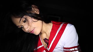 Thai teen Pay releasing a farangs stress