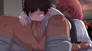 Futa Gyaru Reverse Blowjob